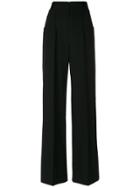 Roberto Cavalli Leopard Palazzo Pants - Black