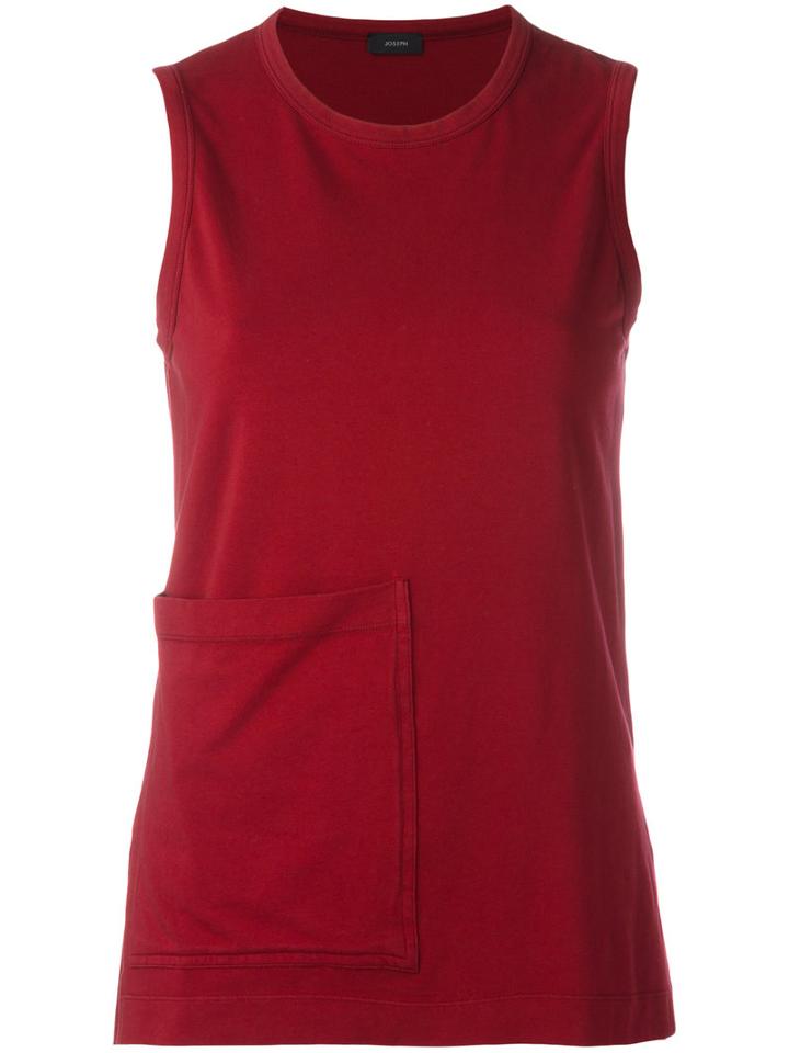 Joseph - Pocket Detail Tank Top - Women - Cotton/spandex/elastane - Xs, Women's, Red, Cotton/spandex/elastane