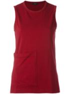 Joseph - Pocket Detail Tank Top - Women - Cotton/spandex/elastane - Xs, Women's, Red, Cotton/spandex/elastane