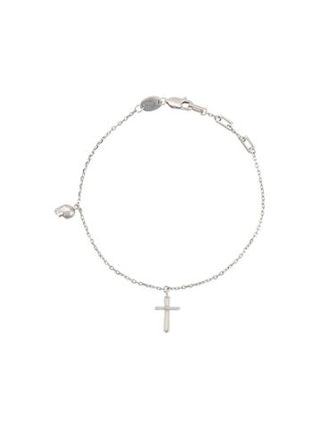 Northskull Dimensional Cross Bracelet - Silver