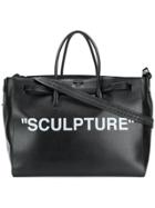 Off-white Sculpture Luggage Bag - Black