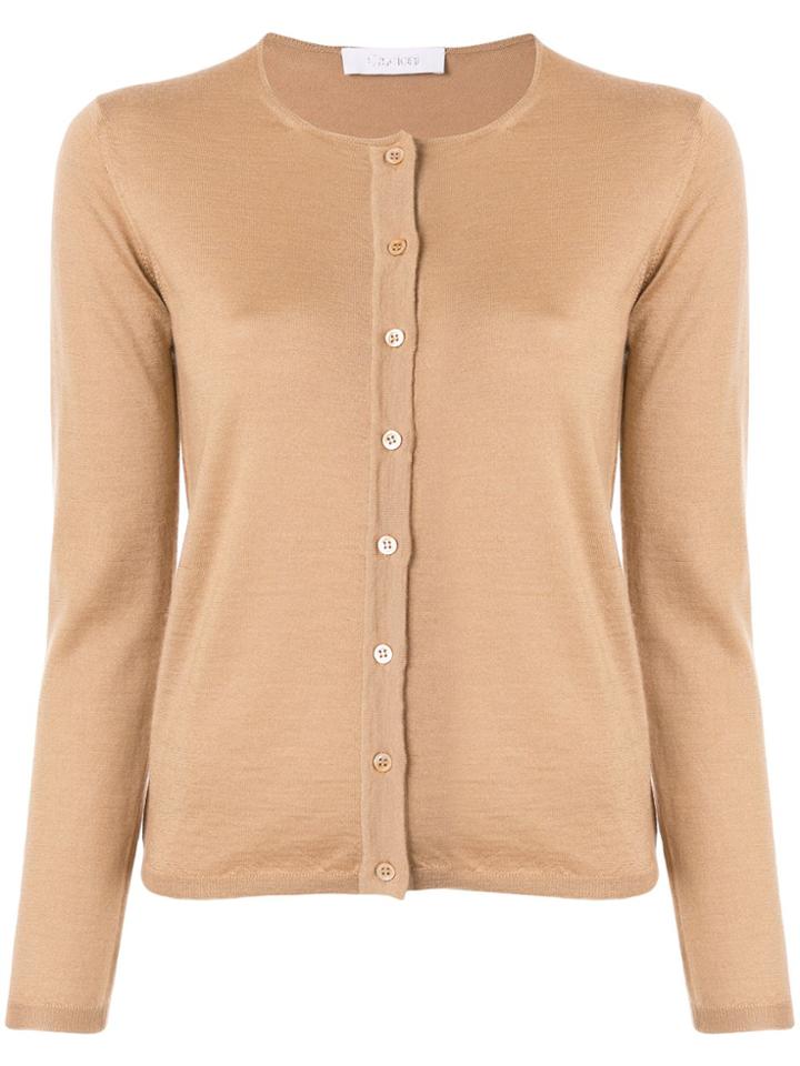 Cruciani Long-sleeve Fitted Cardigan - Brown