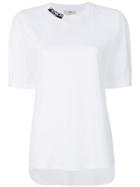 Fendi Collar Logo Print T-shirt - White