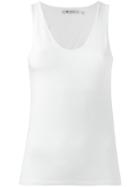 T By Alexander Wang Cut Out Back Tank Top - White