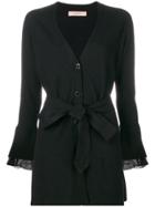 Twin-set Belted Midi Cardigan - Black