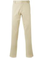 Egrey - Twill Straight Trousers - Men - Cotton - 42, Beige, Cotton