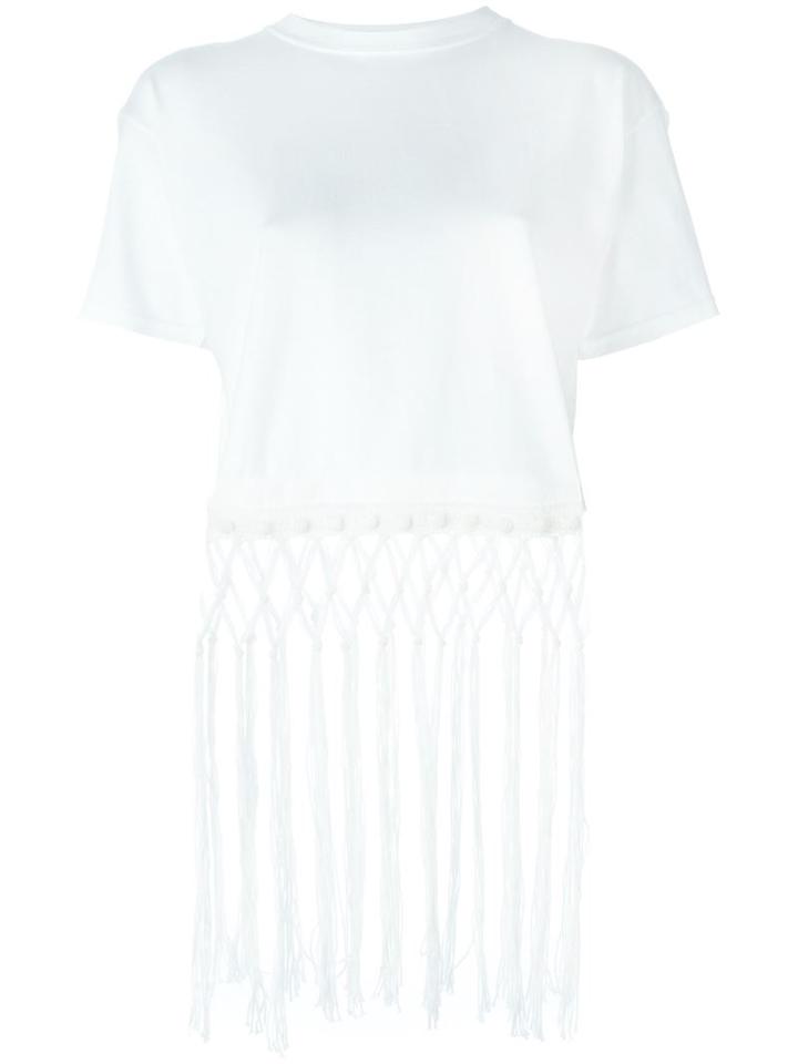 Michaela Buerger Fringed Crochet T-shirt
