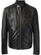 Versace Eyelet Embellished Jacket