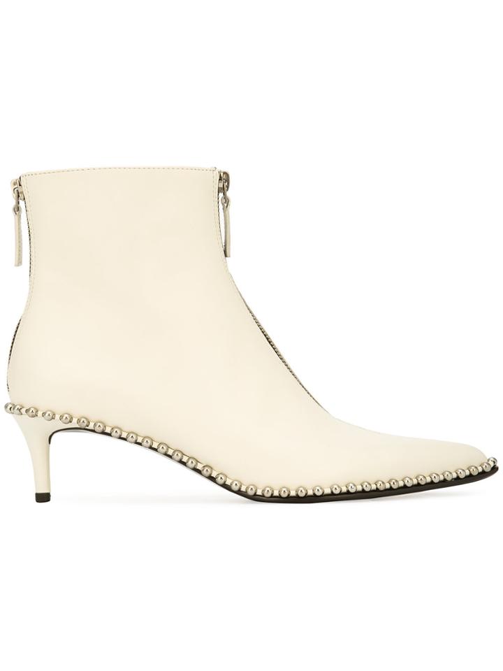 Alexander Wang Eri Kitten Heel Boots - White