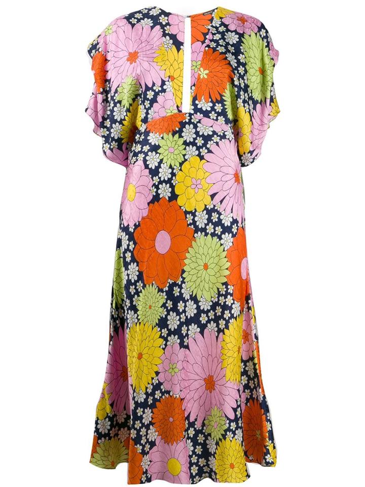 Dodo Bar Or Floral Printa Dress - Pink