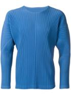 Homme Plissé Issey Miyake Pleated Sweatshirt - Blue