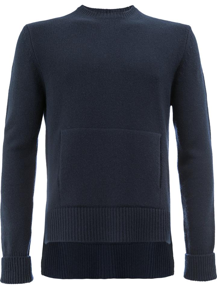 Neil Barrett Kangaroo Pocket Jumper - Blue