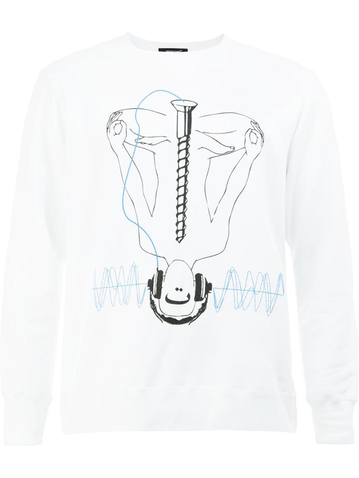 Undercover Printed Longsleeved T-shirt - White