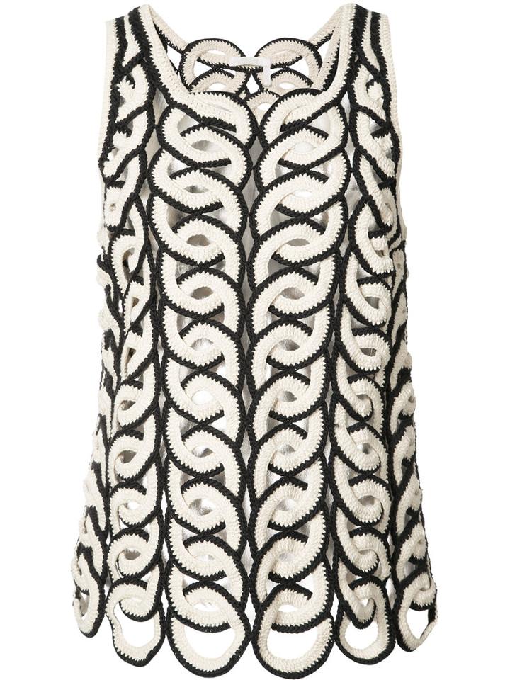 Chloé Tank Top, Women's, Size: Small, Black, Cotton