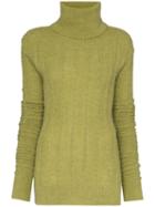 Jacquemus Long Sleeve Knitted Jumper - Green