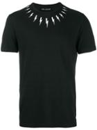 Neil Barrett Lightning Bolt T-shirt, Size: Large, Black, Cotton