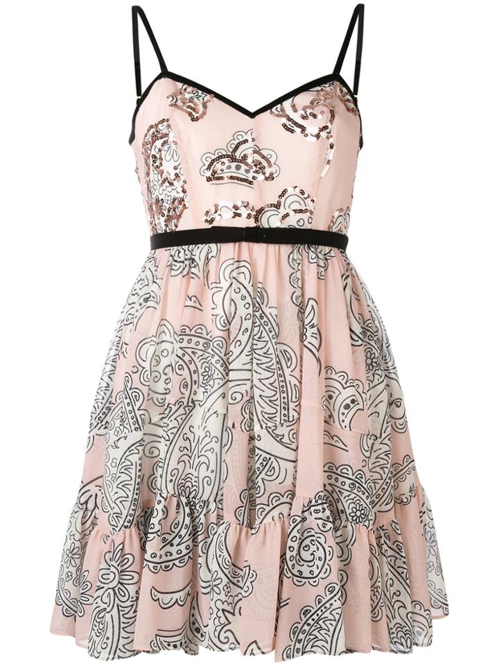 Manoush Paisley Print Dress - Pink & Purple