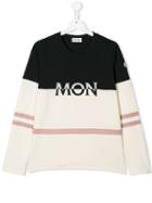 Moncler Kids Panelled Sweatshirt - White