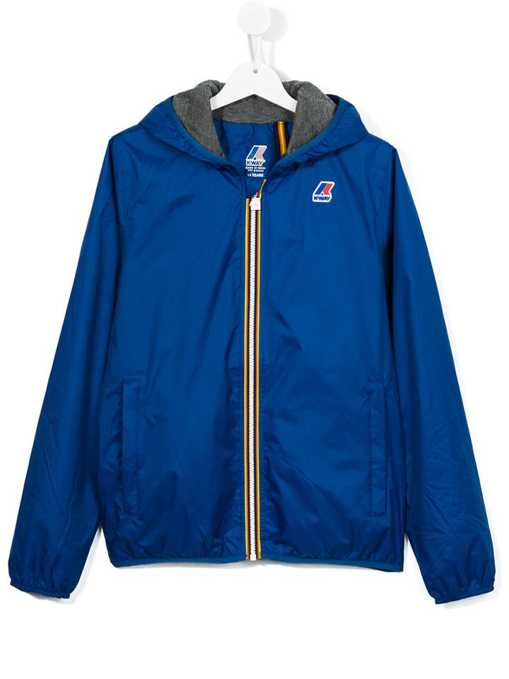 K Way Kids Jacques Jacket, Boy's, Size: 14 Yrs, Blue
