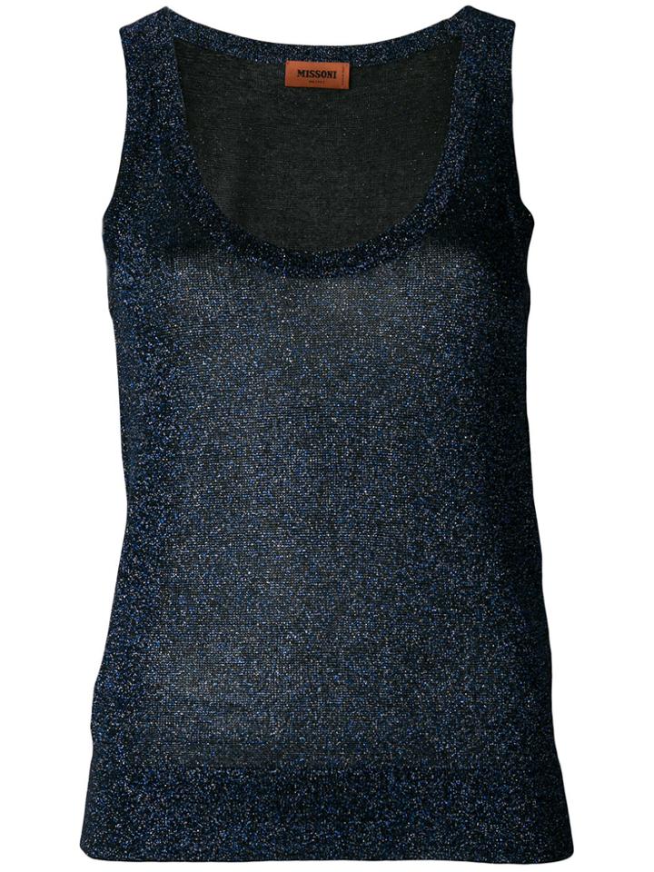 Missoni Glitter Tank Top - Blue