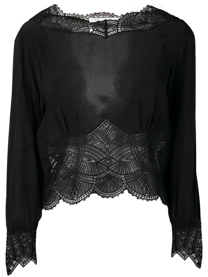 Iro Ivya Lace Blouse - Black