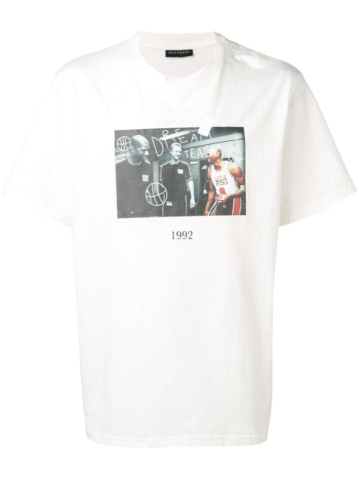 Throwback. Olympic Print T-shirt - White