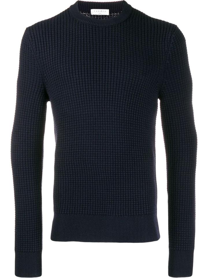 Sandro Paris Patterned Sweatshirt - Blue