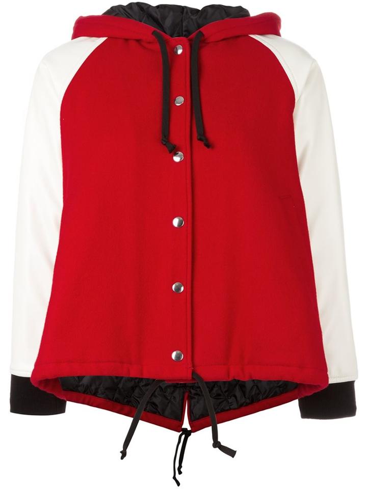 Comme Des Garçons Girl Bicolour Zipped Hoodie