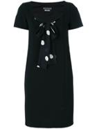 Boutique Moschino Dotted Tie Shift Dress - Black