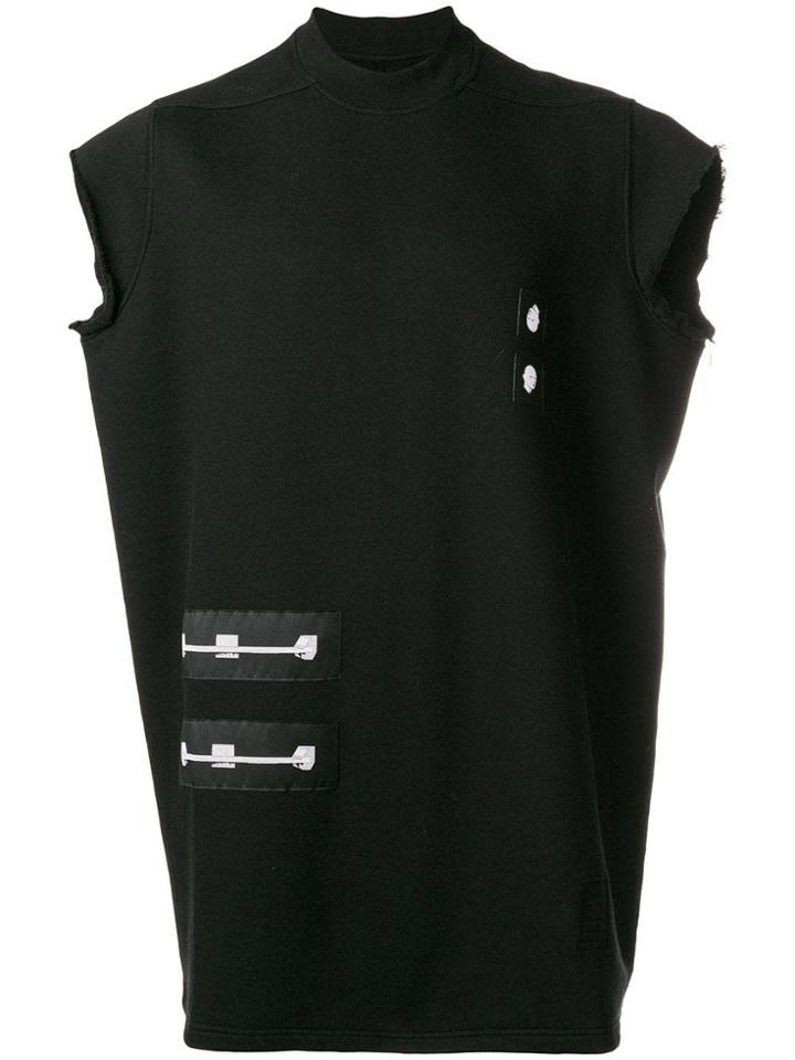 Rick Owens Drkshdw Printed Patch Tank Top - Black
