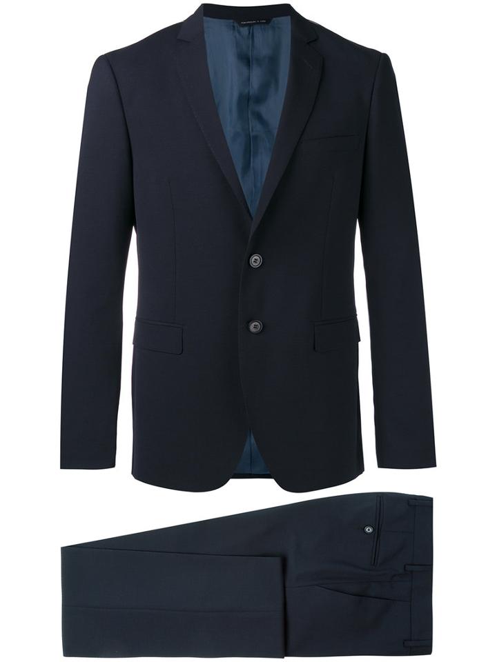 Tonello Two Piece Suit, Men's, Size: 52, Blue, Virgin Wool/spandex/elastane/cupro