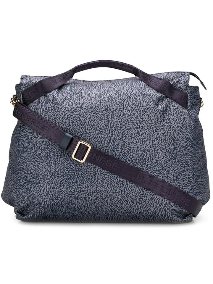 Borbonese Printed Tote - Grey