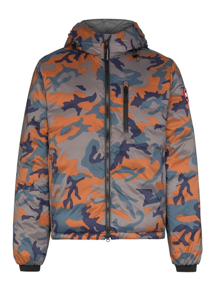 Canada Goose Lodge Hooded Camouflage-print Puffer Jacket - Grey