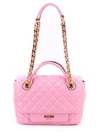 Moschino Quilted Tote, Women's, Pink/purple
