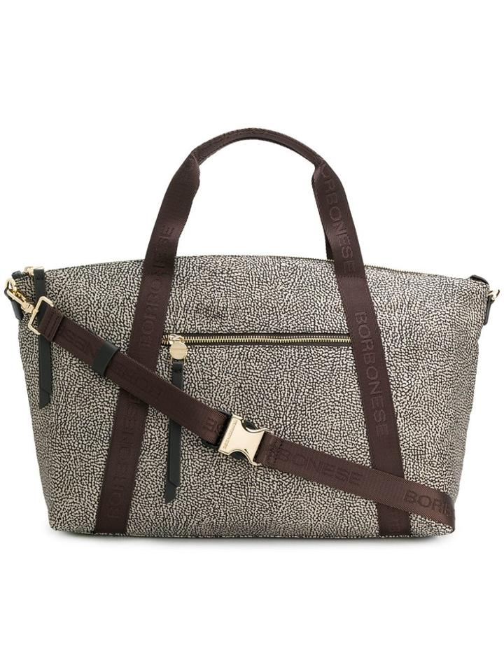 Borbonese Printed Shoulder Bag - Neutrals