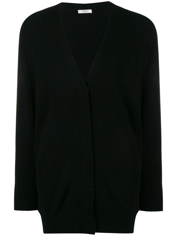 Peserico Basic Cardigan - Black