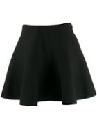 Valentino Flared A-line Mini Skirt - Black