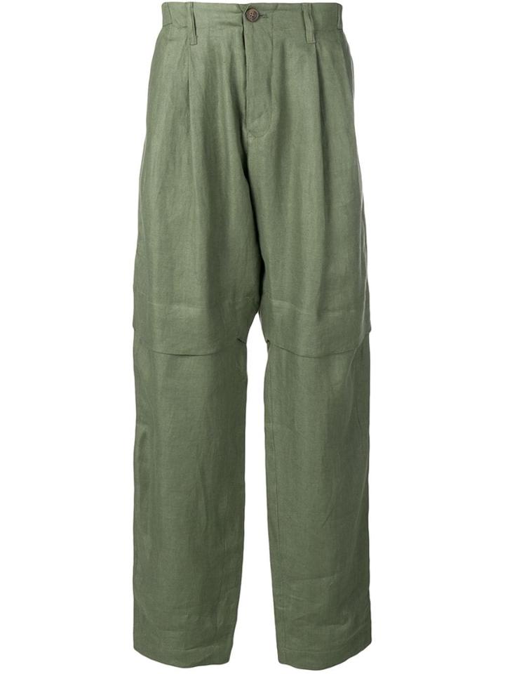 Société Anonyme Drop-crotch Trousers - Green