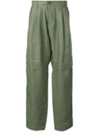 Société Anonyme Drop-crotch Trousers - Green