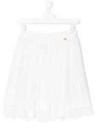 Lanvin Petite Lace Midi Skirt - White