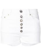 Dondup Buttoned Short Shorts - White