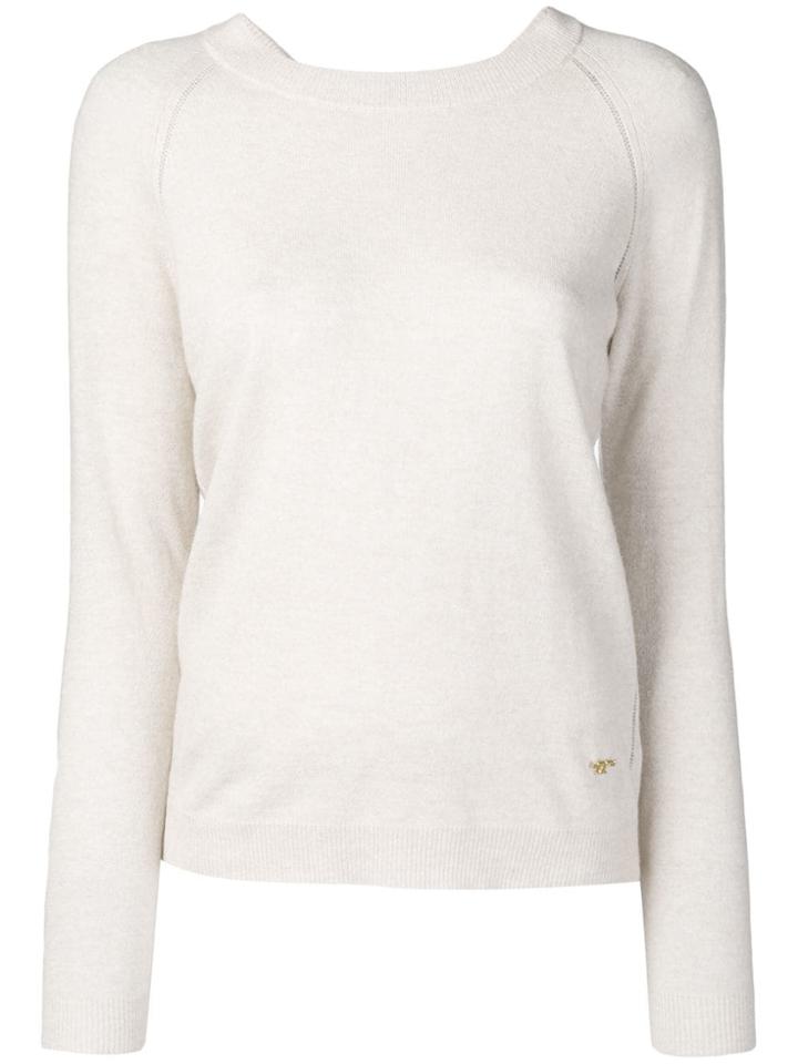Tory Burch Slim Fit Jumper - Neutrals