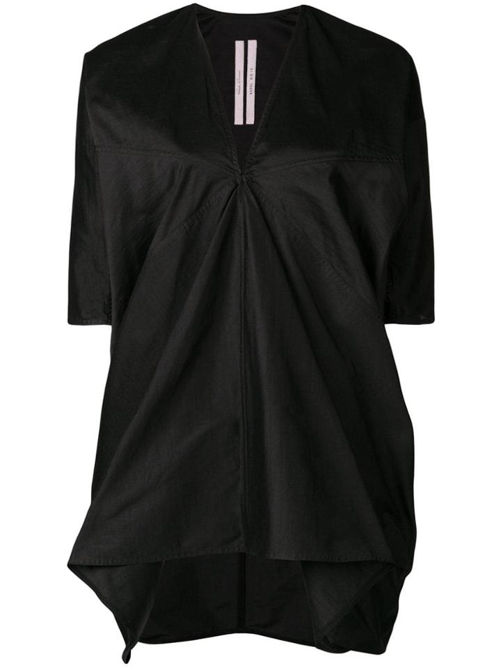 Rick Owens Loose V-neck T-shirt - Black