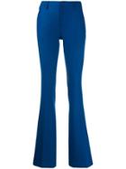 Pt01 Flared Crepe Trousers - Blue