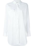 Alyx Zip Pocket Shirt, Women's, Size: Xxs, White, Cotton/spandex/elastane/polyamide