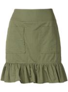 Matin High Waisted Mini Skirt - Green