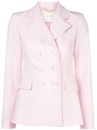 Adam Lippes Doule-breasted Blazer - Pink