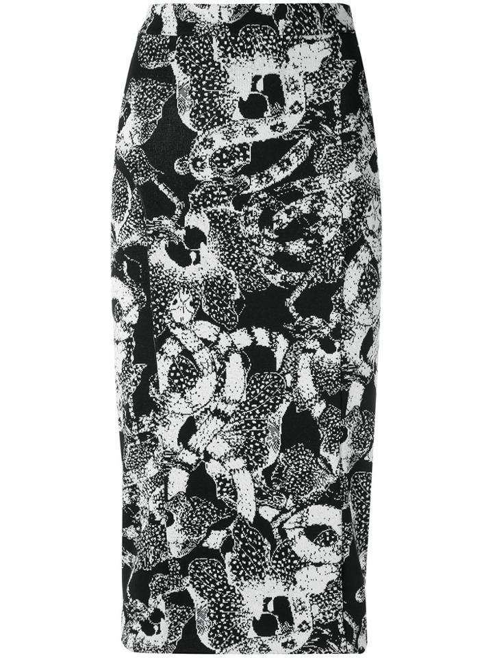 Tufi Duek Printed Midi Skirt - Black