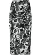 Tufi Duek Printed Midi Skirt - Black