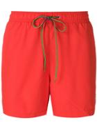 Paul Smith Zebra Logo Swim Shorts - Red